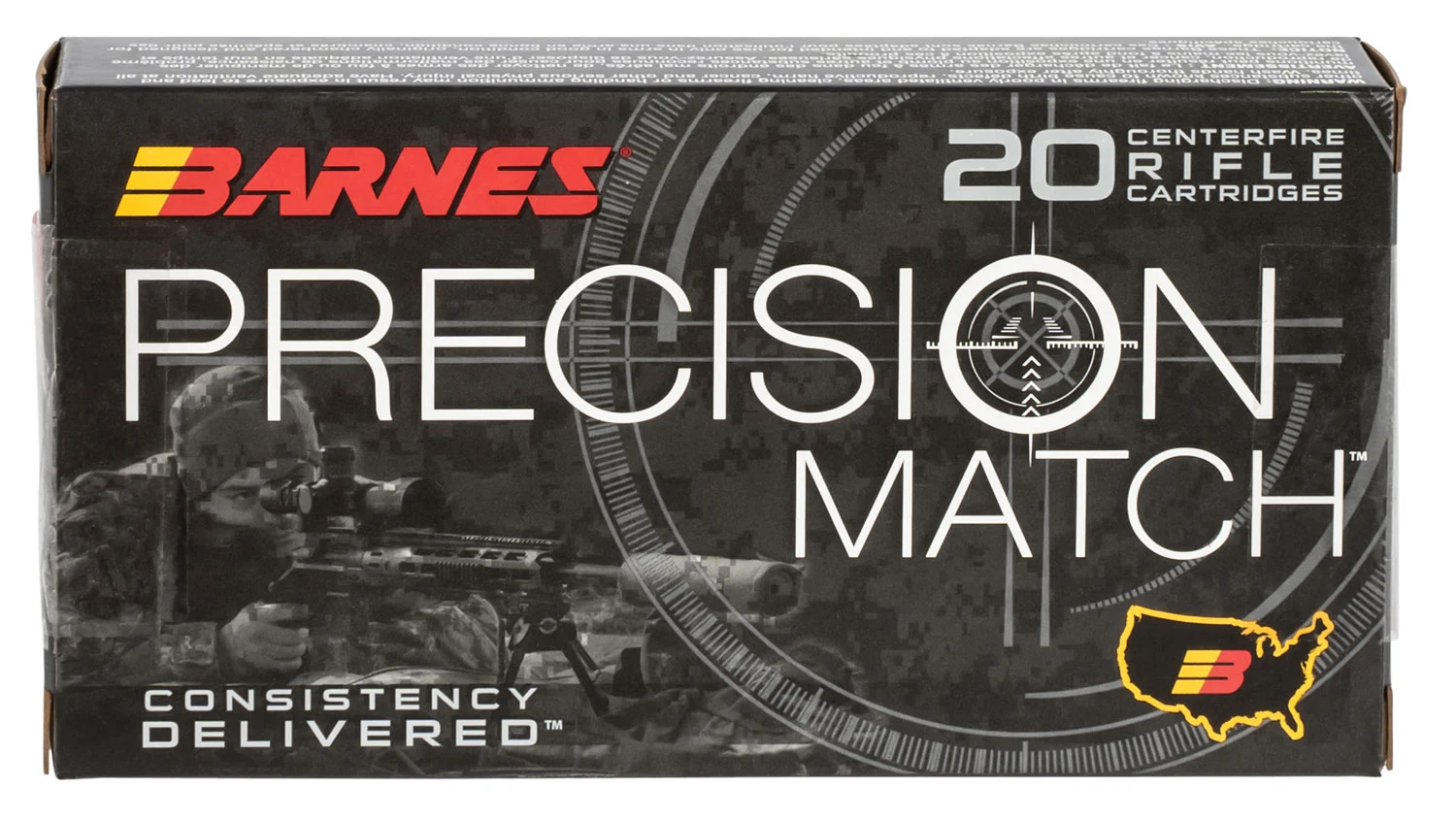 Barnes Bullets 30814 Precision Match 6mmCreedmoor 112gr Open Tip Match Boat Tail 20 Per Box/10 Case