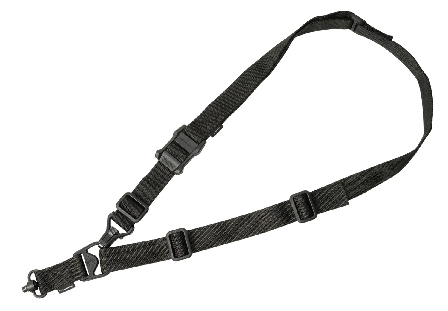 Magpul MAG515BLK MS3 Single QD Sling GEN2 Black Nylon 48"-60" OAL Adjustable One-Two Point Rifle