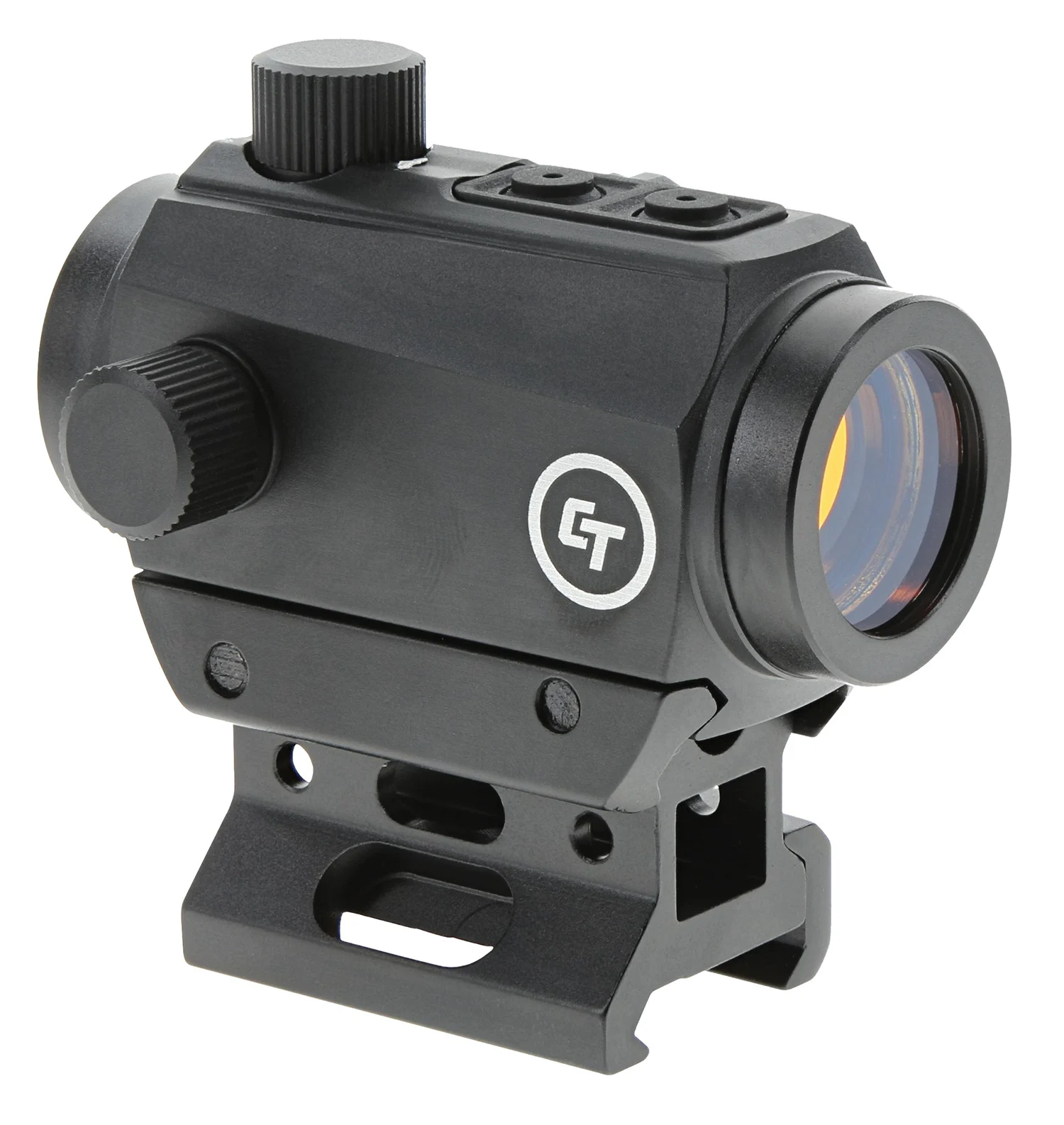 Crimson Trace 0102030 CTS-25 Matte Black 1x20mm 4 MOA Red Dot Reticle, Picatinny Rail Mount