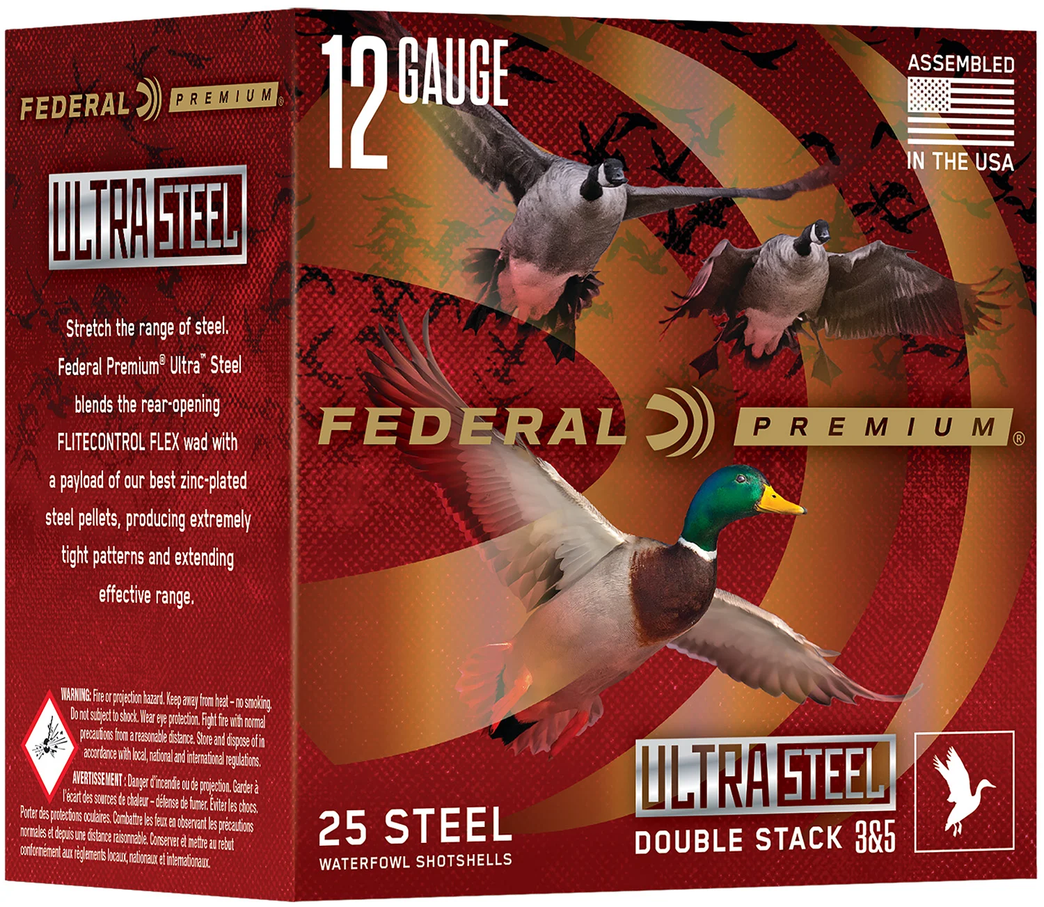 Federal PWUX142BB Premium 12Gauge 3" 1 1/4 oz BB Shot 25 Per Box/10 Cs
