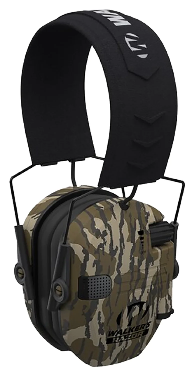 Walker's GWPRSEM-MOBL Razor Slim Electronic Muff Over the Head 23 dB Mossy Oak Bottomland