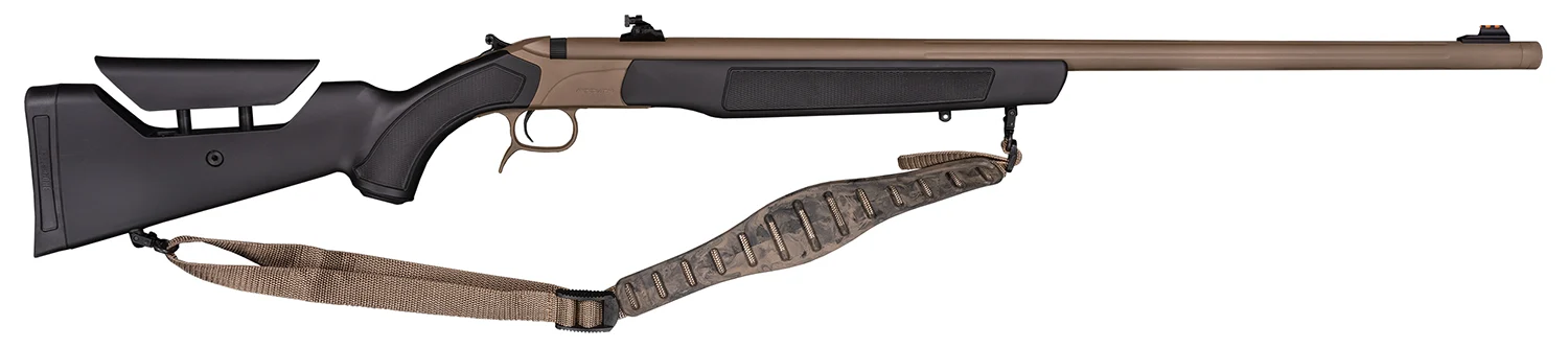 CVA PR3212N Accura LR-X 50 Cal 209 Primer 30" Flat Dark Earth Nitride Cerakote Fluted Threaded Barrel, Picatinny Rail Receiver, Black Adj Comb Synthetic Stock