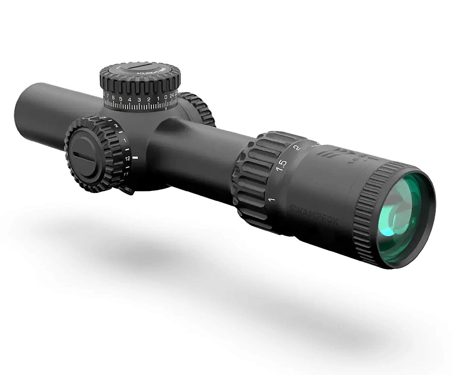 Swampfox Optics WAR16241GL Warhorse Green 1-6x24mm FFP