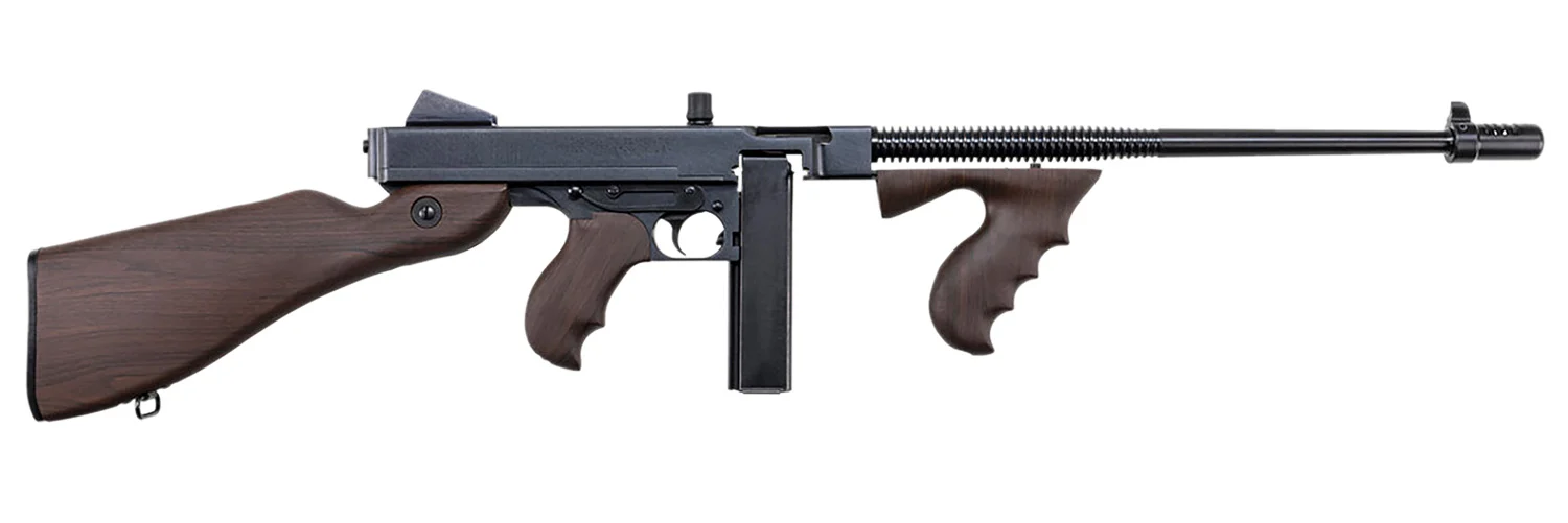 Thompson T5P 1927A-1 .45 Cal 20+1 16.50" Blued Finned Barrel, Blued Receiver, Walnut Grain Polymer Fixed Stock & Grip