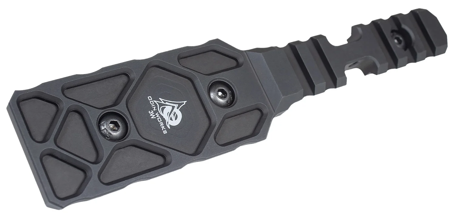 Odin Works ACCMLARCAMULTIRAIL M-LOK to Arca 3 Way Rail Black Aluminum