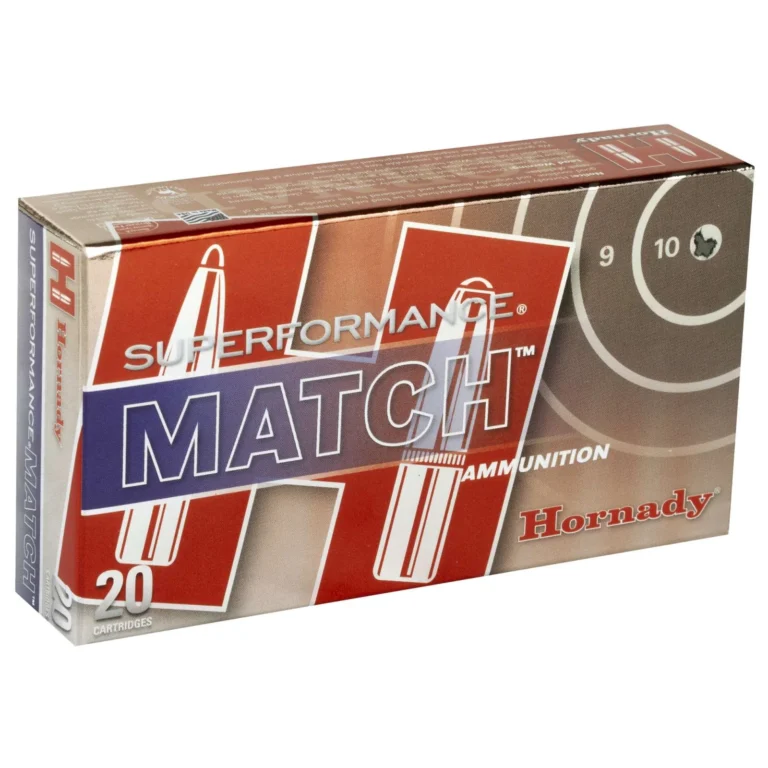 HORNADY SUPERFORMANCE MATCH 223 REM 75GR BTHP 20RD BX 200RD CASE