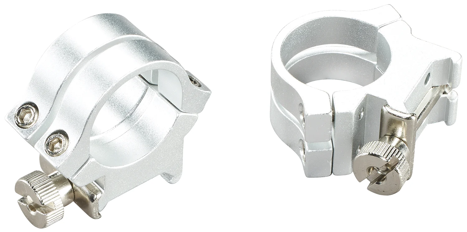 Weaver Mounts 49056 Quad Lock Detachable Rings Silver 1" High