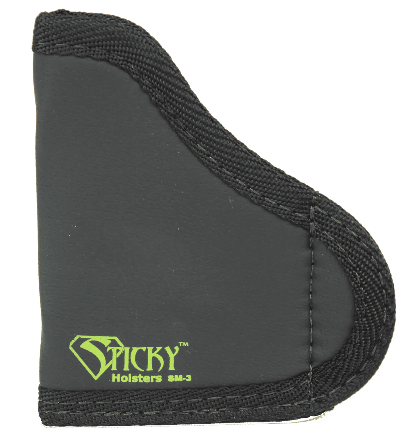 Sticky Holsters SM3 SM-3 IWB Size 3 Black/Green Latex Free Rubber Fits .380 Semi-Auto w/Laser Fits Up To 2.75" Barrel Ambidextrous