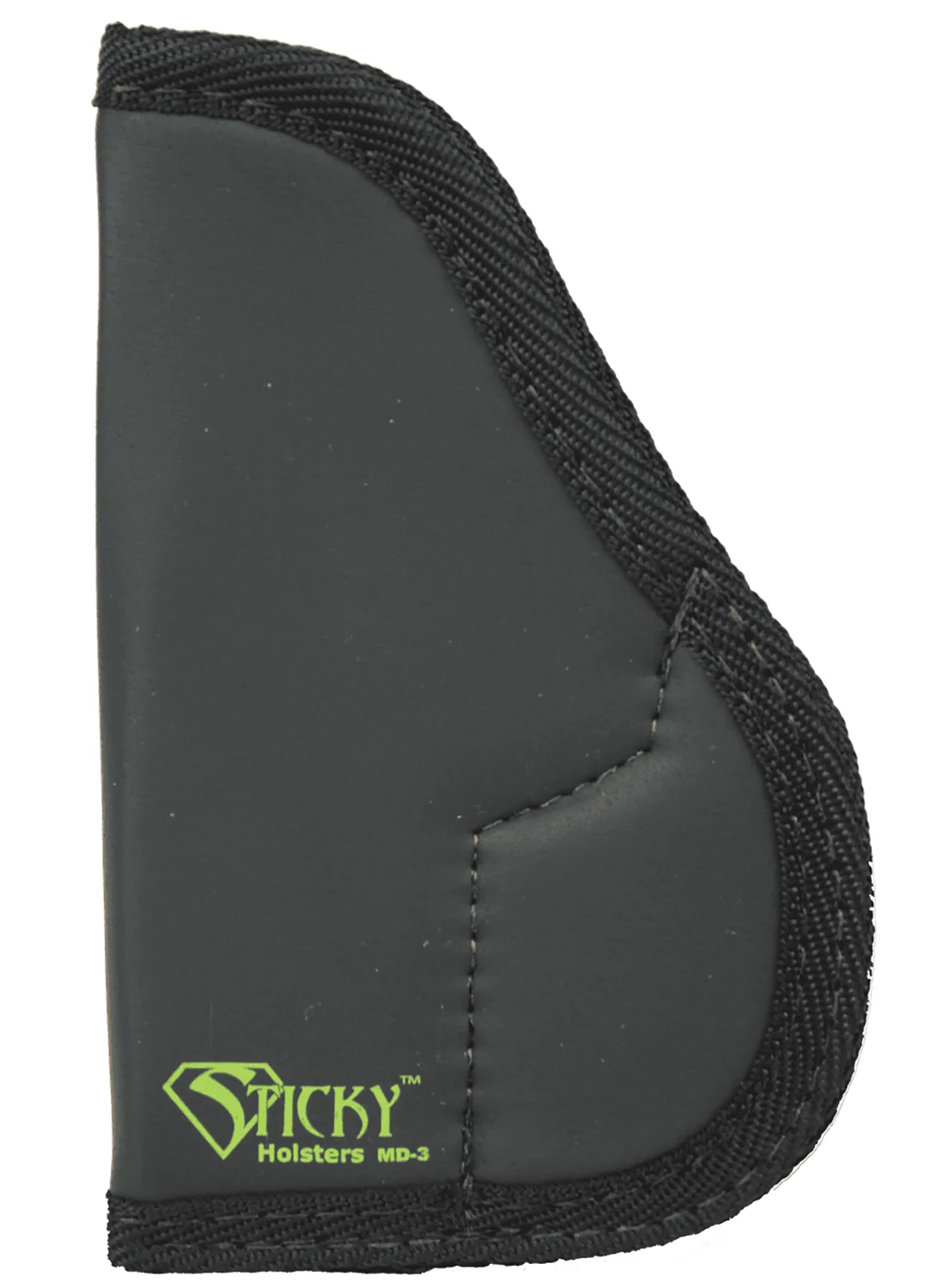 Sticky Holsters MD3 MD-3 Black/Green Latex Free Rubber Fits Walther PPK Ambidextrous