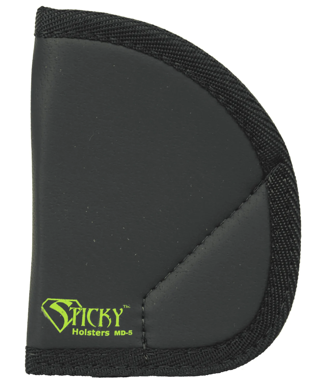 Sticky Holsters MD5 MD-5 Black/Green Latex Free Rubber Fits Ruger LCR/S&W J-Frame Ambidextrous