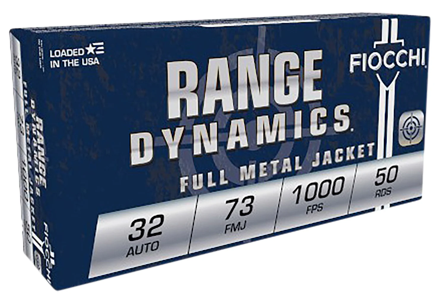 Fiocchi 32AP Range Dynamics  32ACP 73gr Full Metal Jacket 50 Per Box/20 Case - Fiocchi