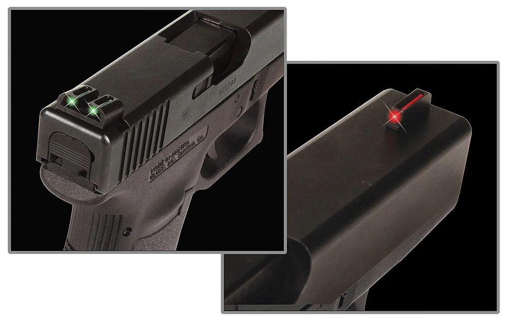 TruGlo TG131MP Fiber-Optic Red/Fiber Optic Front Sight-Green/Fiber Optic Rear Sight Smith & Wesson M&P/SD9/SD40