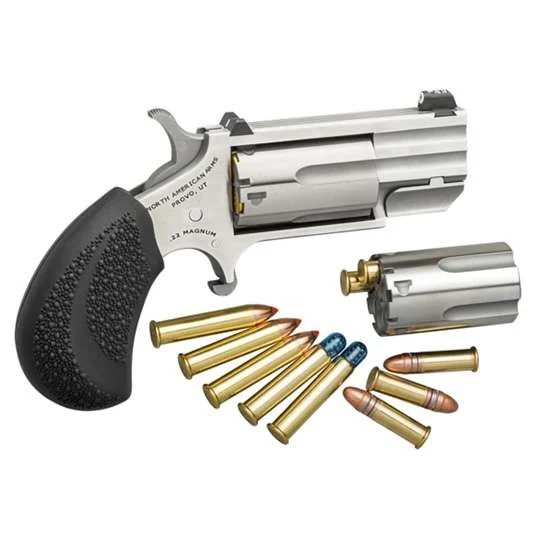 NAA MINI REVOLVER PUG T 22LR/MAG 1" W TRITIUM SIGHTS