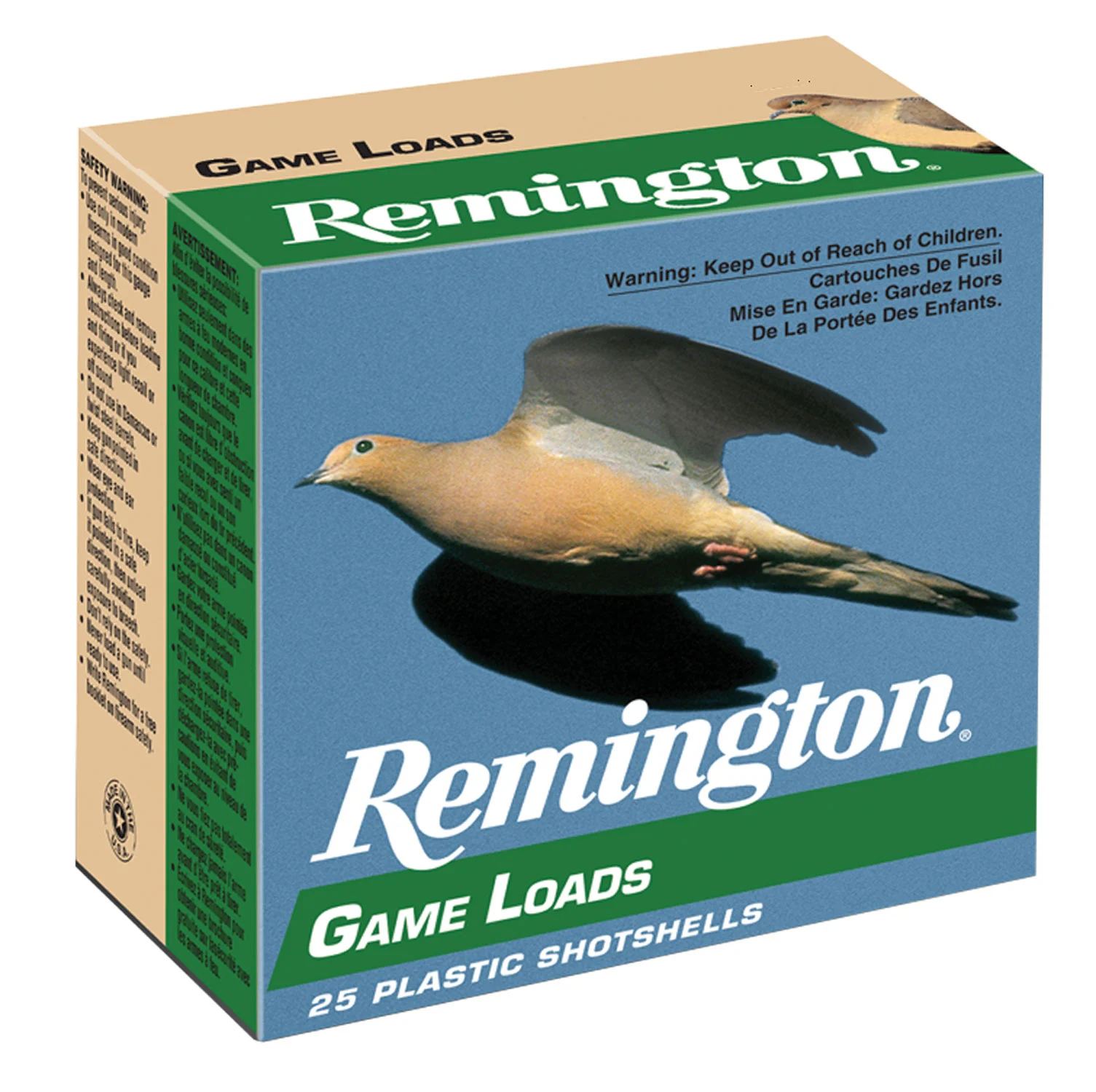 Remington Ammunition 20042 Game Load 20Gauge 2.75" 7/8oz 7.5Shot 25 Per Box/10 Case