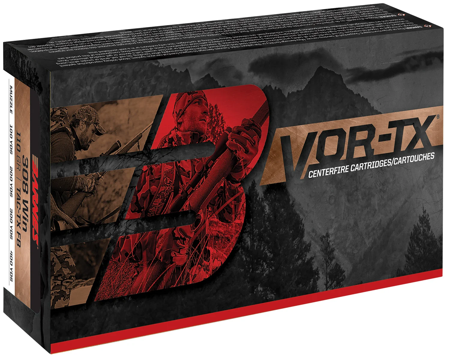 Barnes Bullets 21538 VOR-TX Rifle 300Win Mag 180gr Tipped TSX Boat Tail 20 Per Box/10 Case