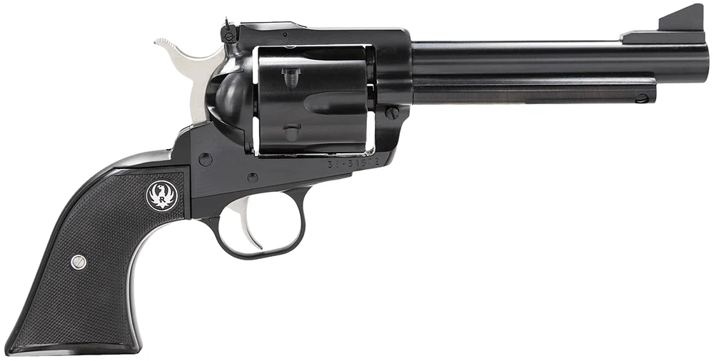 Ruger 0465 Blackhawk 45 Colt (Long Colt) 6rd 5.50" Blued Alloy Steel Barrel, Cylinder & Frame, Black Checkered Rubber Grip, Transfer Bar Safety, Exposed Hammer