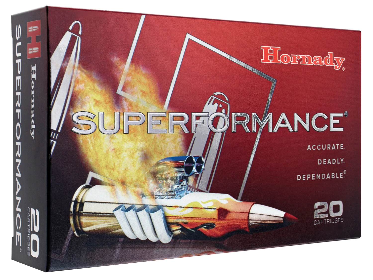 Hornady 82453 Superformance 444Marlin 265gr InterLock Flat Point 20 Per Box/10 Case