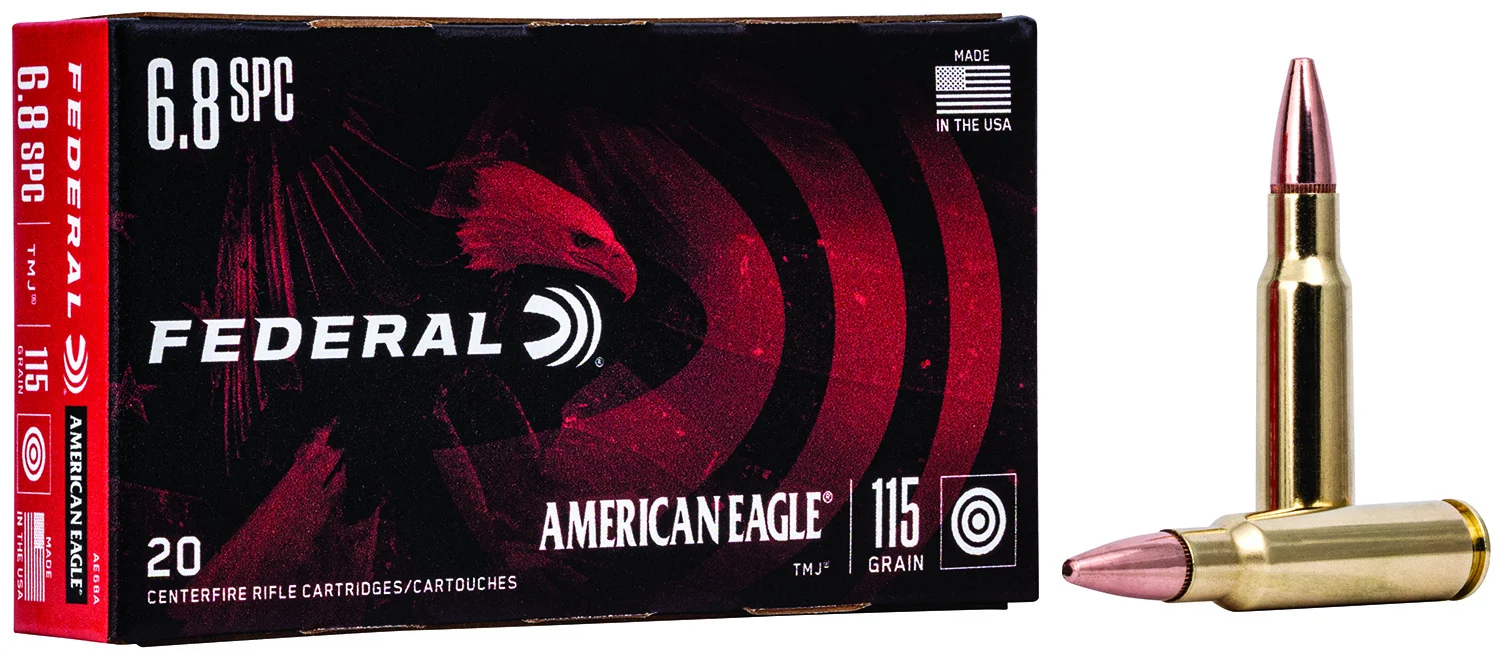 Federal 6.8 SPC 115gr Brass – 20rd