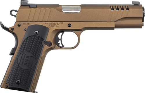 AUTO-ORDNANCE 1911A1 45ACP SS - BURNT BRONZE G10 GRIPS