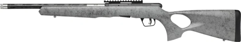 SAVAGE B22 22WMR TIMBERLITE - THUMBHOLE 18" CF 10RD GRY WOOD
