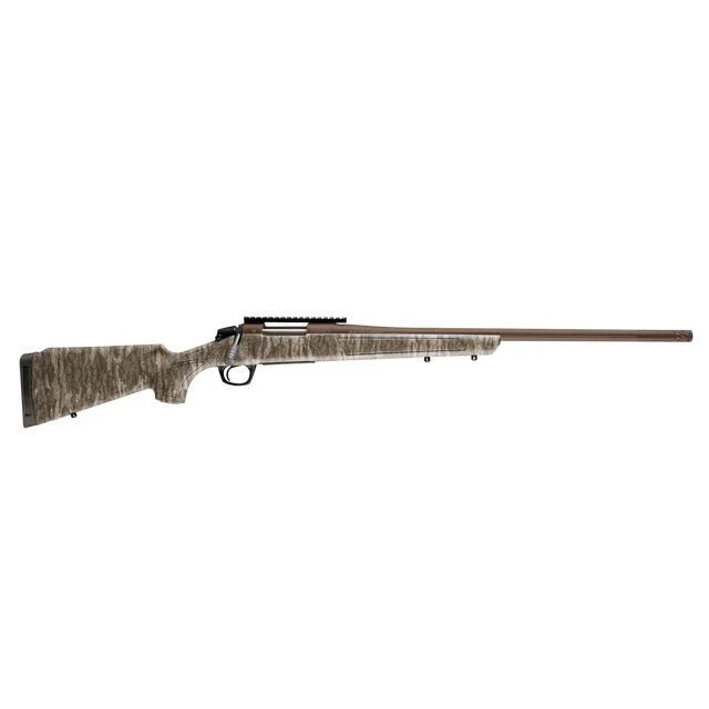 CVA Cascade XT Bolt Action Rifle 2rd Capacity 24" Fluted Threaded Midnight Bronze Barrel Mossy Oak New Bottomland Stock