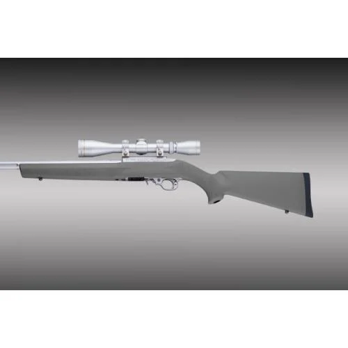 Hoge Rubber Overmolded Stock with .920" Dia Barrel Channel for Ruger 10-22 Slate Grey