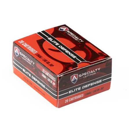 Atlanta Arms Elite Defense Handgun Ammunition 10mm Auto 180gr JHP 1175 fps 20/ct - Atl Arms/ Specialty Cartridge Inc DBA ACME