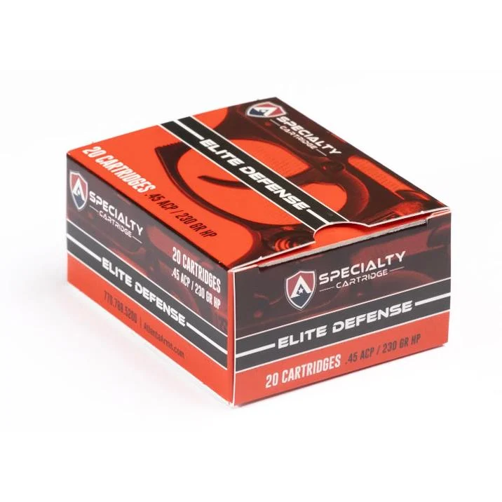 Atlanta Arms Elite Defense Handgun Ammunition .45 Auto 230gr JHP 925 fps 20/ct - Atl Arms/ Specialty Cartridge Inc DBA ACME