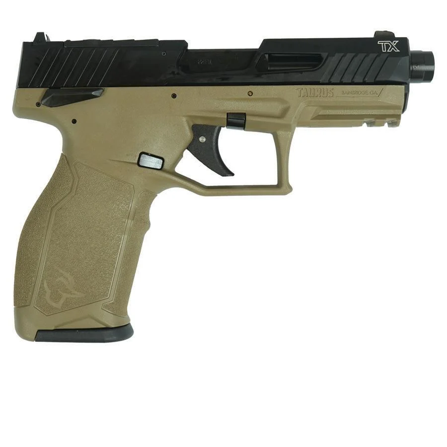 Taurus 2TX22 TORO Handgun .22 LR 10rd Magazines(2) 4.6" Threaded Barrel Black Slide/FDE Frame