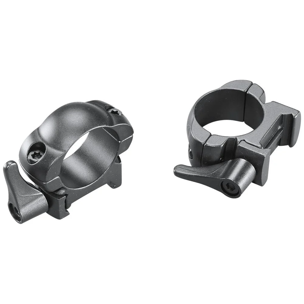 Weaver Grand Slam Leaver-Lok Top Mount Steel Scope Rings 1" Medium Matte