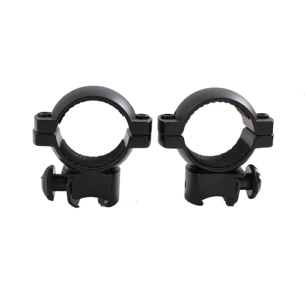 Traditions Aluminum Scope Rings fits .22 Airguns 3/8" Grooved Receiver 1" Medium - Matte Black