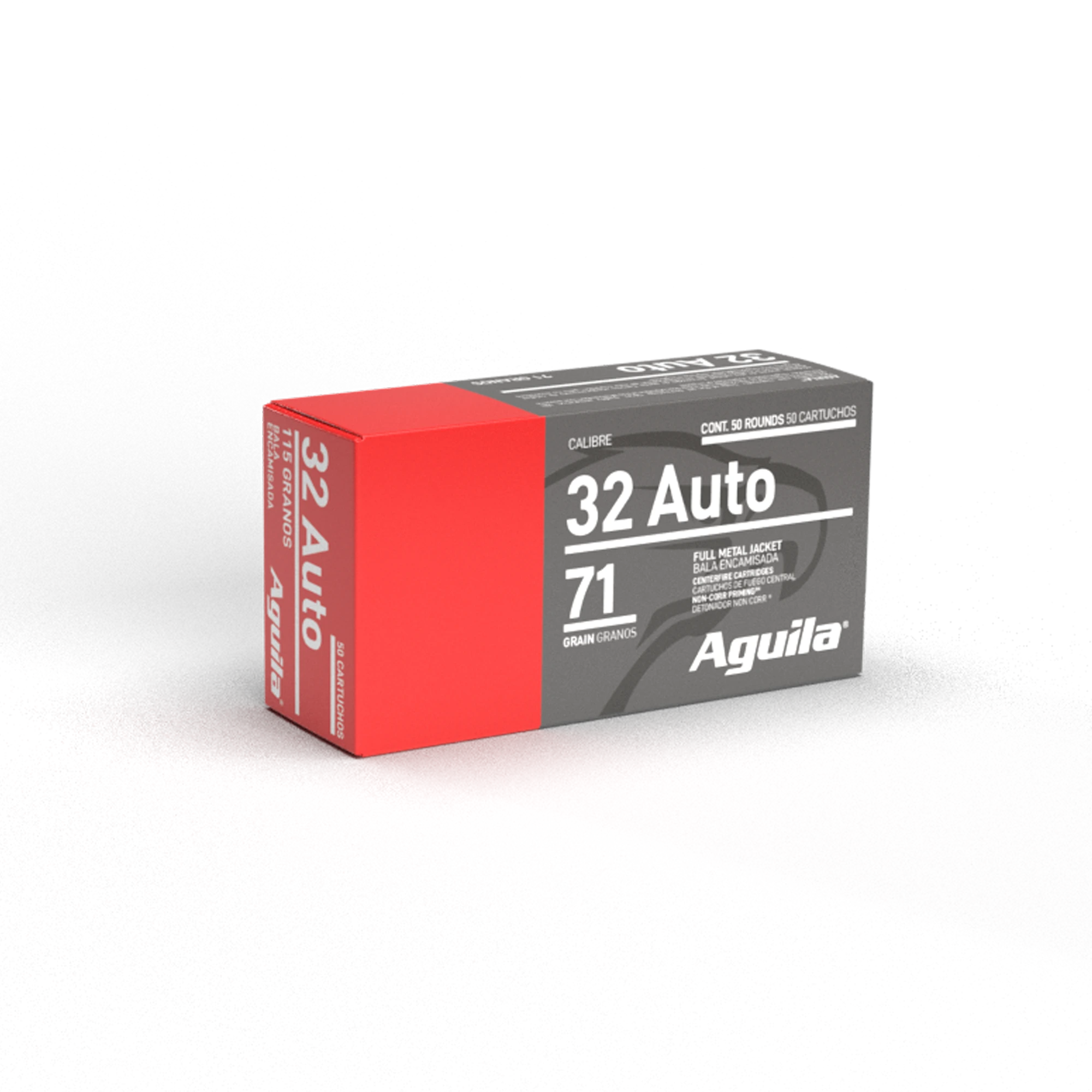 AGUILA 32 AUTO FMJ 71GR 50RD BOX 20 BXS PER CS - Aguila Ammunition