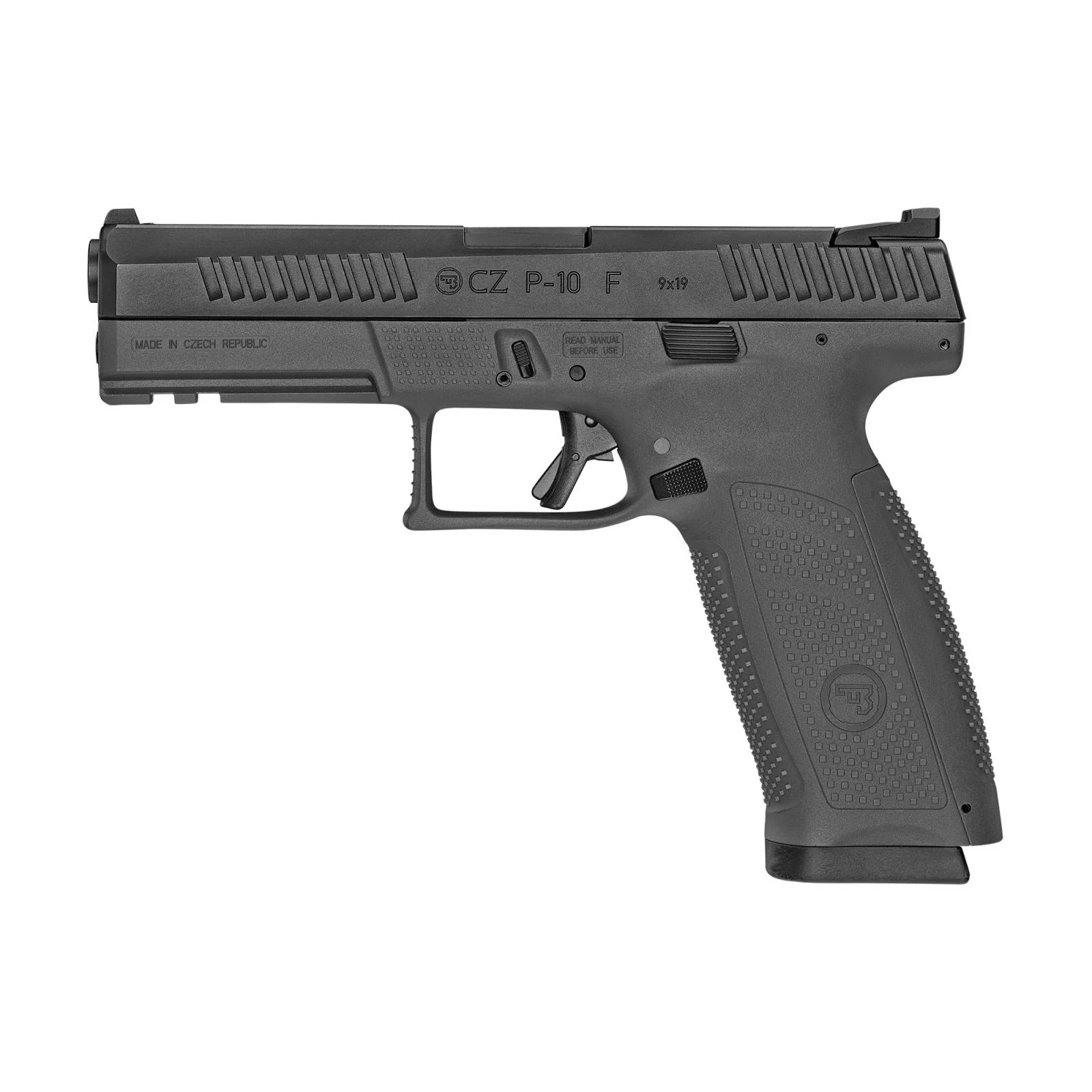 CZ P-10F 9MM PISTOL BLACK FIXED SIGHTS 2-19RD MAGS