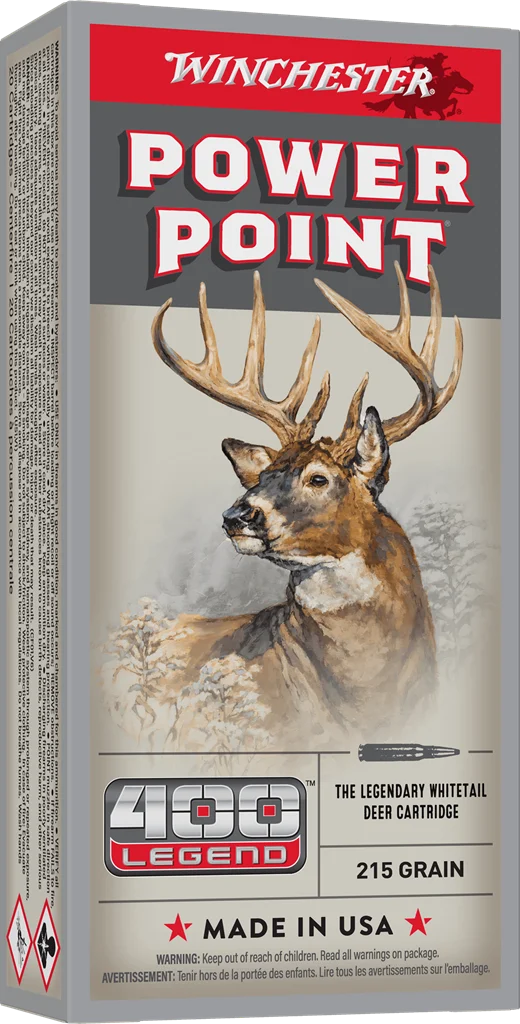 WINCHESTER SUPER X POWER POINT 400 LEGEND 215G 20RD BX 200RD CASE